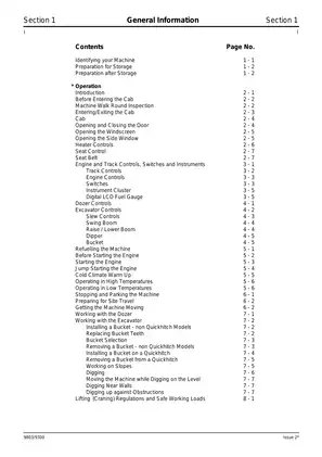 2002-2006 JCB 8027Z, 8032Z mini excavator service manual Preview image 5