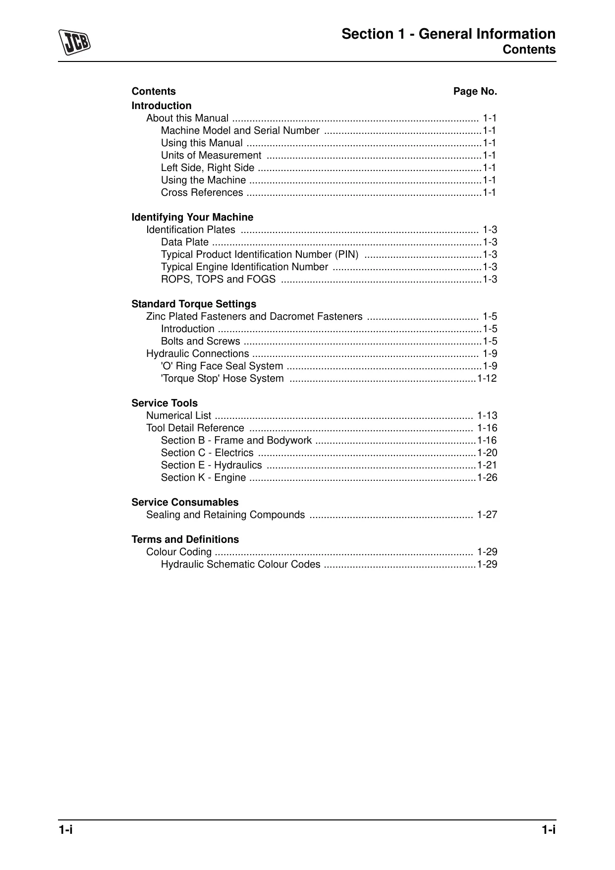 JCB 8014, 8016, 8018 mini excavator repair manual Preview image 3