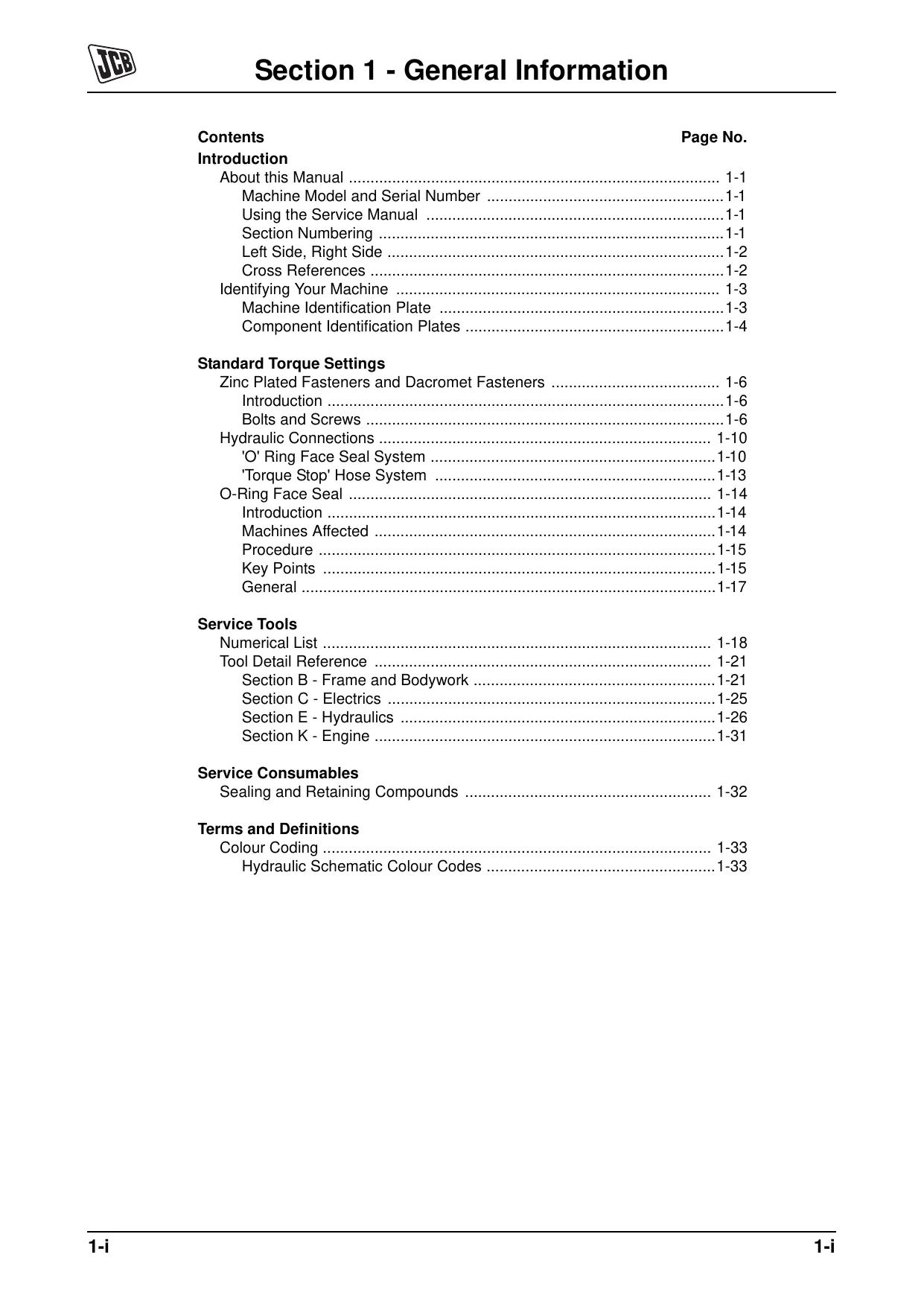 JCB 8014, 8016, 8018, 8020 mini excavator manual Preview image 3