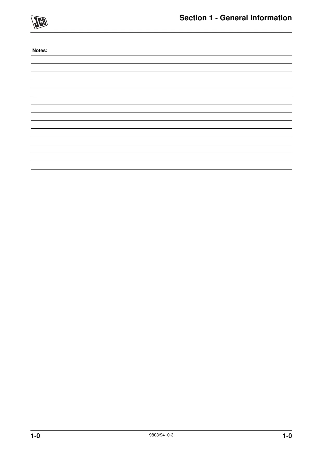 JCB 8025Z, 8030Z, 8035Z compact excavator manual Preview image 2