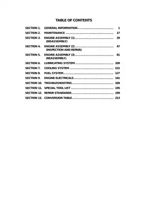 Isuzu Motors Limited industrial diesel engine A-4J G1 workshop manual Preview image 3