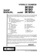 Kobelco SK100, SK120, SK120LC Excavator 1990–1996 Shop Manual (P/N S5LP0105E) – preview page 1