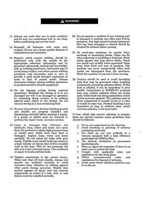 Kobelco SK115SR-1ES, SK135SR-1ES, SK135SRLC-1ES, SK135SRL-1ES excavator manual Preview image 3