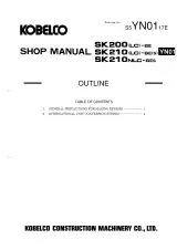 2004 Kobelco SK200(LC)-6E, SK210(LC)-6E(S) & SK210NLC-6ES Excavator Shop Manual (Book Code S5YN0017E) – preview page 5