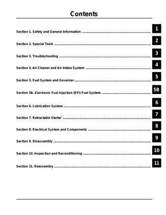 Kohler Command CV17-745 Engine Service Manual Preview image 2