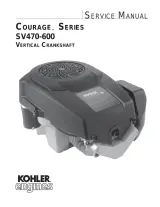 Kohler Courage SV470, SV480, SV530, SV540, SV590, SV600 Engine 2002–2006 Service Manual (P/N TP-2548) – preview page 1