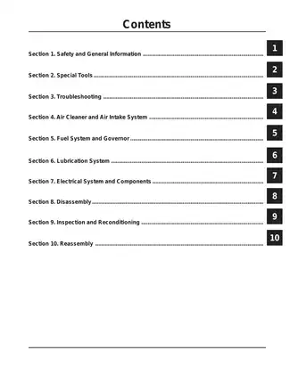 2002-2004 Kohler Courage SV470, SV480, SV530, SV540, SV590, SV600 vertical crankshaft service manual Preview image 2