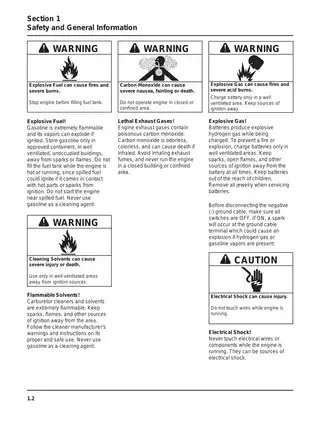 2002-2004 Kohler Courage SV470, SV480, SV530, SV540, SV590, SV600 vertical crankshaft service manual Preview image 4