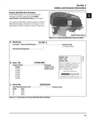 Kohler Courage SV470-600 Service Manual | Complete Service Guide for Kohler Engines Preview image 5