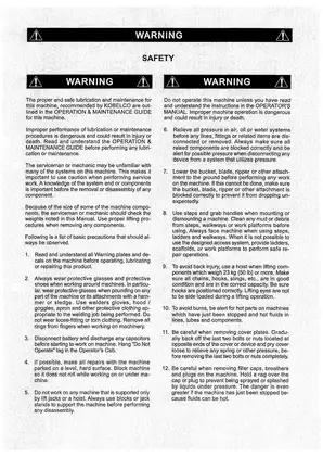 Kobelco SK200SR Excavator Shop Manual – Comprehensive Service Guide Preview image 2