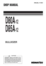 Komatsu D80A-12 / D85A-12 Bulldozer Repair Manual (P/N 06–76 (03) 03001) – preview page 1