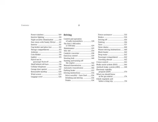 Mercedes-Benz SLK Series Operator's Manual (SLK 230 and SLK 320) - Comprehensive Guide Preview image 5