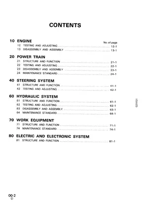 Komatsu PW20-1, PW30-1 Wheeled Excavator shop manual Preview image 2