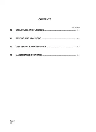 Komatsu PW130ES-6K hydraulic excavator shop manual Preview image 2