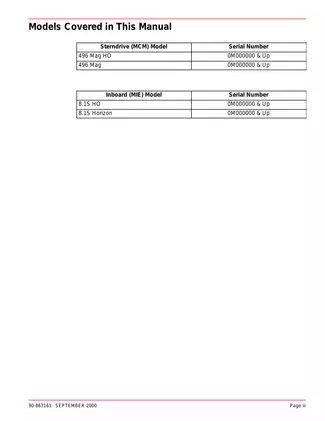Mercury 496 CID/8.1L Marine Engine Service Manual Preview image 4