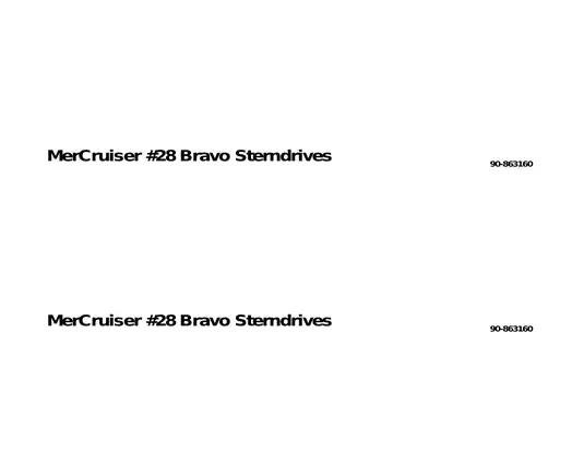 MerCruiser Bravo Sterndrives Service Manual #28 Preview image 2