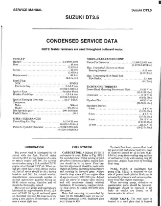 Suzuki DT2 Outboard Motor Service Manual (1977-1990) Preview image 5