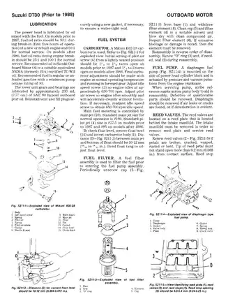 1983-1988 Suzuki  DT30, DT30C, DT40, DT35, 30hp, 35 hp, 40 hp outboard motor service manual Preview image 2