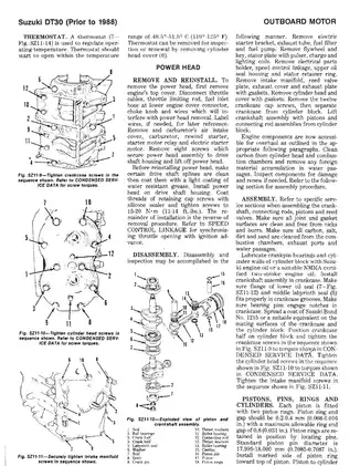1983-1988 Suzuki  DT30, DT30C, DT40, DT35, 30hp, 35 hp, 40 hp outboard motor service manual Preview image 4