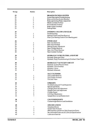 Clark GPX 30, GPX 55, DPX 30, DPX 55 forklift manual Preview image 5