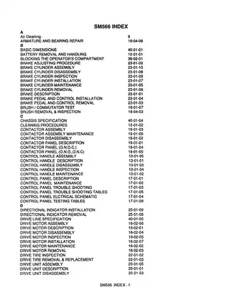 Clark OP15 forklift service manual Preview image 3