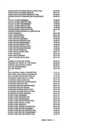 Clark Service Manual SM566 for OP15 Lift Trucks - Comprehensive Guide Preview image 5