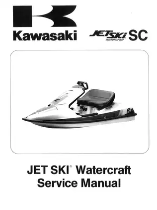 1991 Kawasaki JL650-A1 SC Jet-Ski service manual Preview image 1