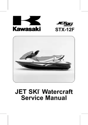 Kawasaki STX-12F Jet Ski Watercraft Service Manual