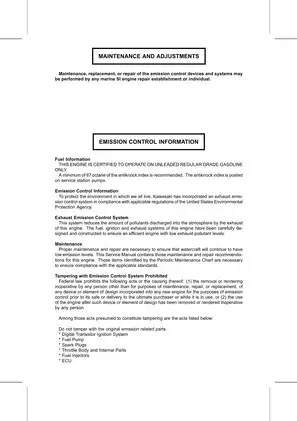 Kawasaki STX-12F Jet Ski Watercraft Service Manual Preview image 4