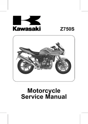 2005 Kawasaki Z750S sport-touring motorcycle service manual