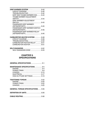 2005-2008 Yamaha RS90, RS90R, RSG90, RS90M, RST90, RST90TF snowmobile manual Preview image 5