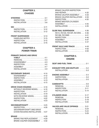 Comprehensive Service Manual for RX10 Snowmobiles (2010-2021) Preview image 4