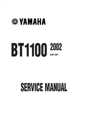 2002-2013 Yamaha BT1100 Bulldog service manual