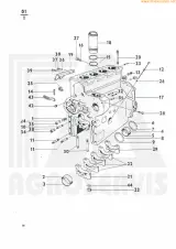 Zetor 4911, 5911, 6911, and 6945 Tractor 1977–1980 Parts Catalog (P/N 10-222-212-336) – preview page 1