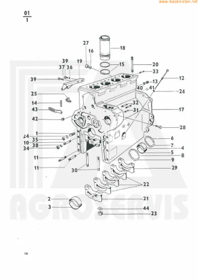 Preview: Zetor 4911, 5911, 6911, and 6945 Tractor 1977–1980 Parts Catalog (P/N 10-222-212-336)