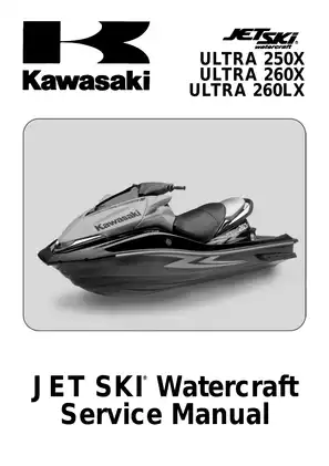 2007-2010 Kawasaki Ultra 250X, 260X, 260LX Jet Ski JT1500B service manual Preview image 1