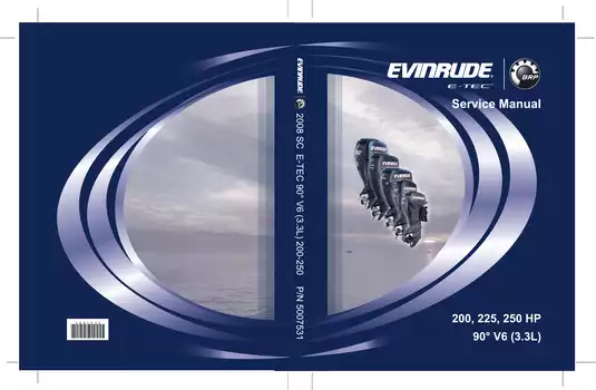 Evinrude 200-250 HP 90° V6 Service Manual (2008)