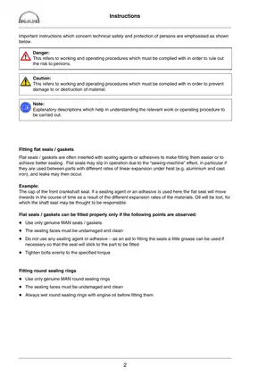 MAN D2840 LE301, D2842 LE301 Marine diesel engine repair manual Preview image 4