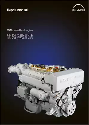 Comprehensive Repair Manual for MAN Marine Diesel Engines D2876 LE 423 & D2876 LE 433