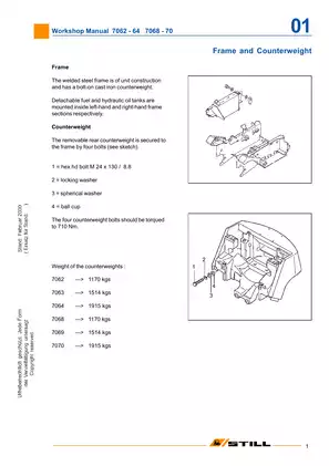 Comprehensive Workshop Manual for STILL Diesel Fork Trucks - Models R70-20 to R70-30 Preview image 2