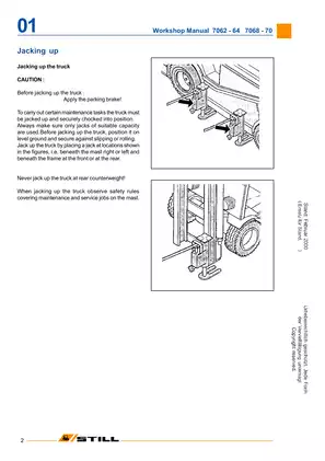 Comprehensive Workshop Manual for STILL Diesel Fork Trucks - Models R70-20 to R70-30 Preview image 3