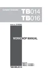 Takeuchi TB014, TB016 Excavator Workshop Manual (P/N CC4E002) – preview page 1