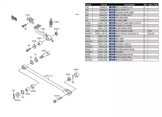 Kawasaki 1993-2001 Kawasaki Ninja ZX-11, ZX1100, ZZ-R1100 service manual manual preview page 4 - thumbnail