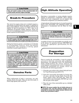 Comprehensive Arctic Cat Snowmobile Service Manual (Various Models) Preview image 3