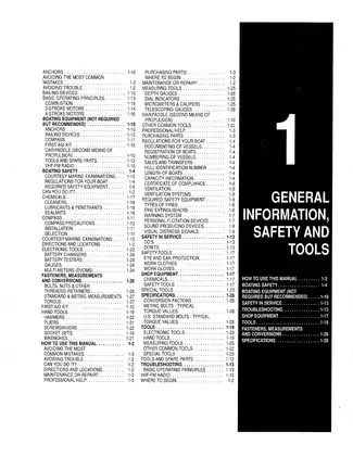 1984-1996 Yamaha 2, 3, 4, 5, 6, 9.9, 15, 20, 25, 28, 30, 35, 40, 45 - 225 hp, 250 hp outboard motor service manual Preview image 3