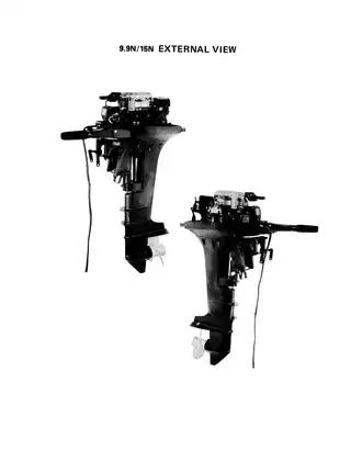 Yamaha 9.9N/15N Outboard Motor Service Manual Preview image 4