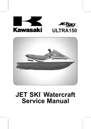 Kawasaki ULTRA150 JET SKI Watercraft Service Manual