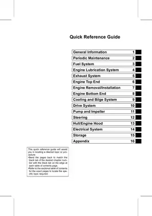 2003-2005 Kawasaki Ultra150 Jet Ski service manual Preview image 2