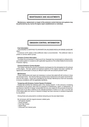 Kawasaki ULTRA150 JET SKI Watercraft Service Manual Preview image 4