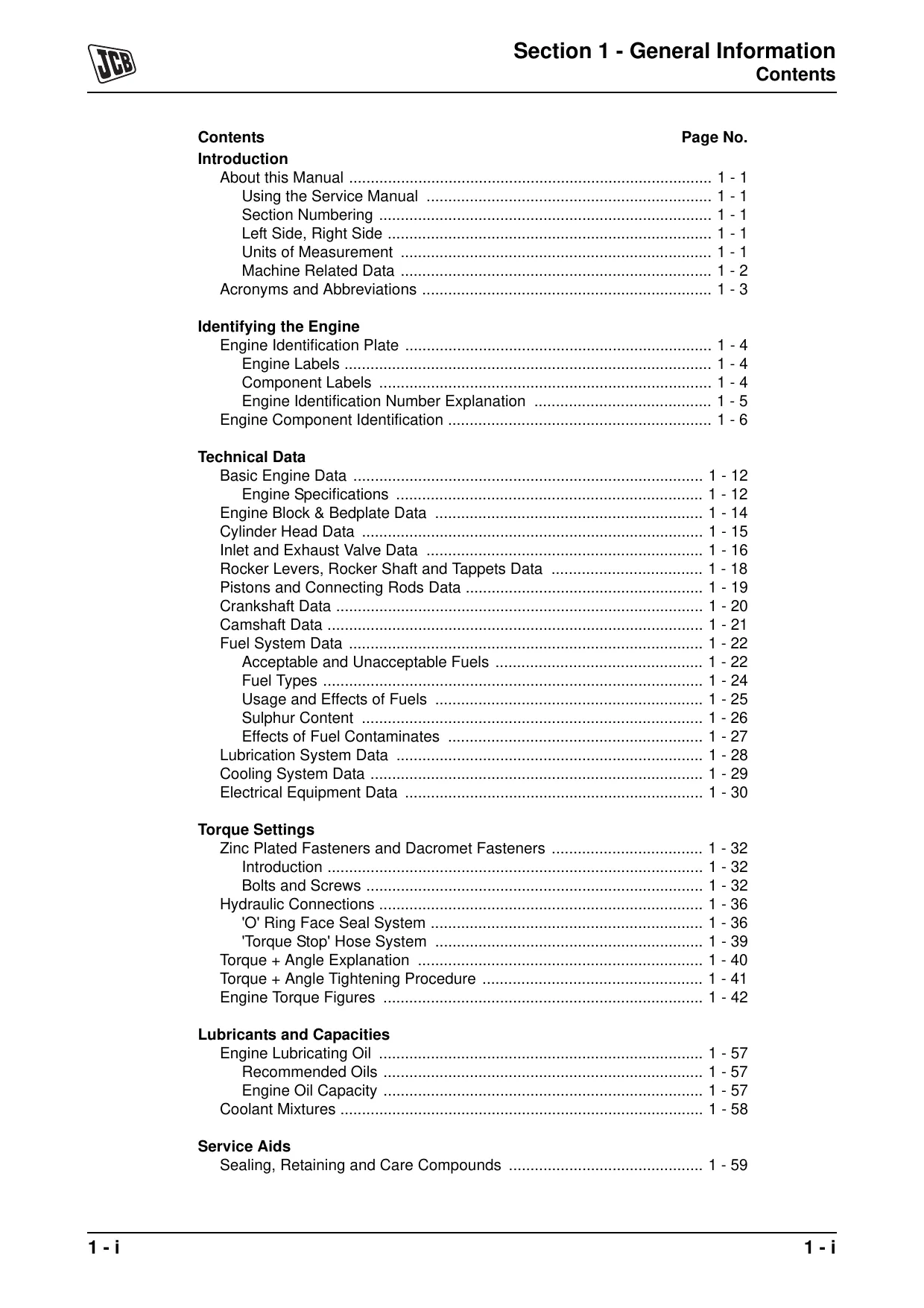 JCB 444 engine service manual manual page 3 preview JCB JCB 444 engine service manual manual preview page 3 - thumbnail